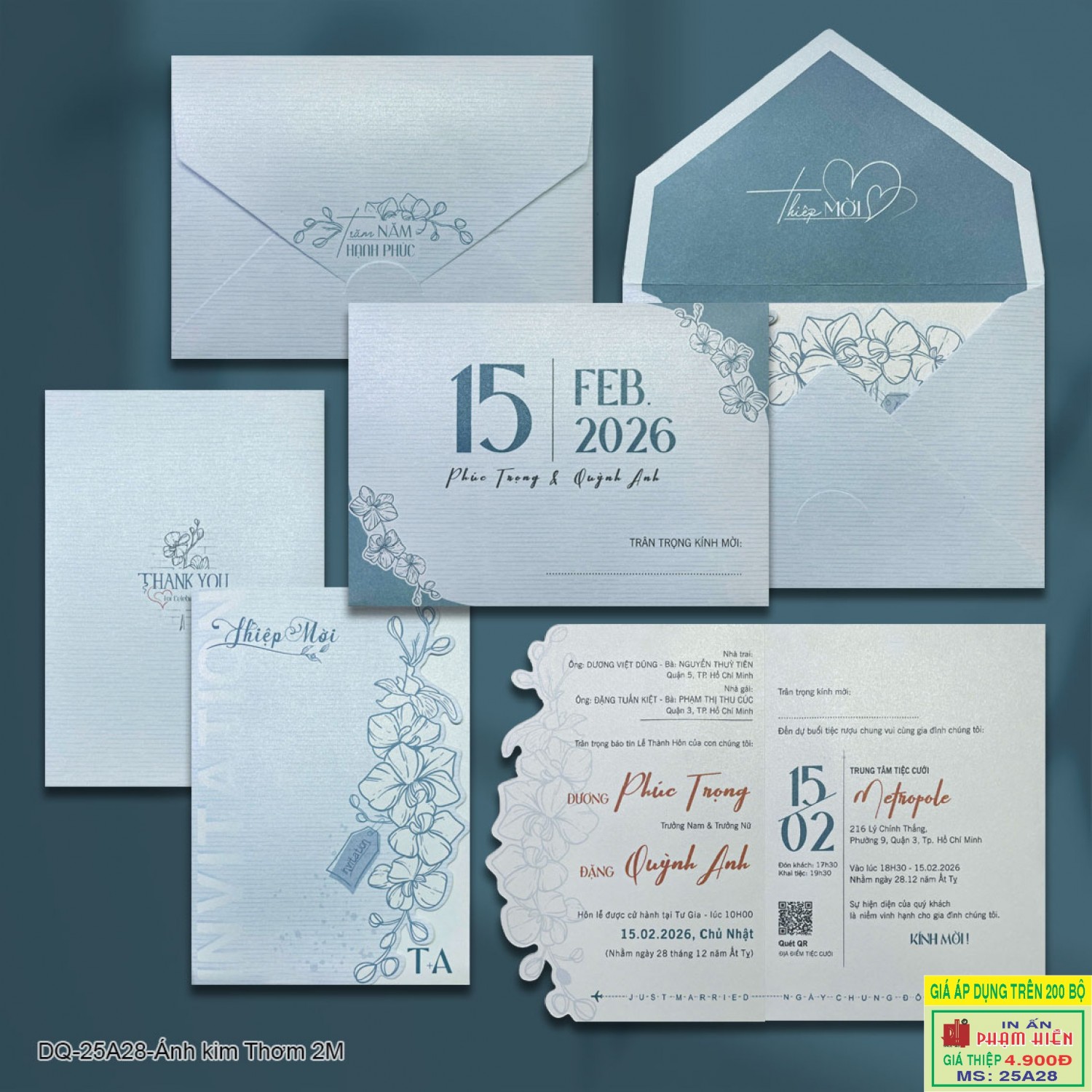 THIỆP CƯỚI 25A28