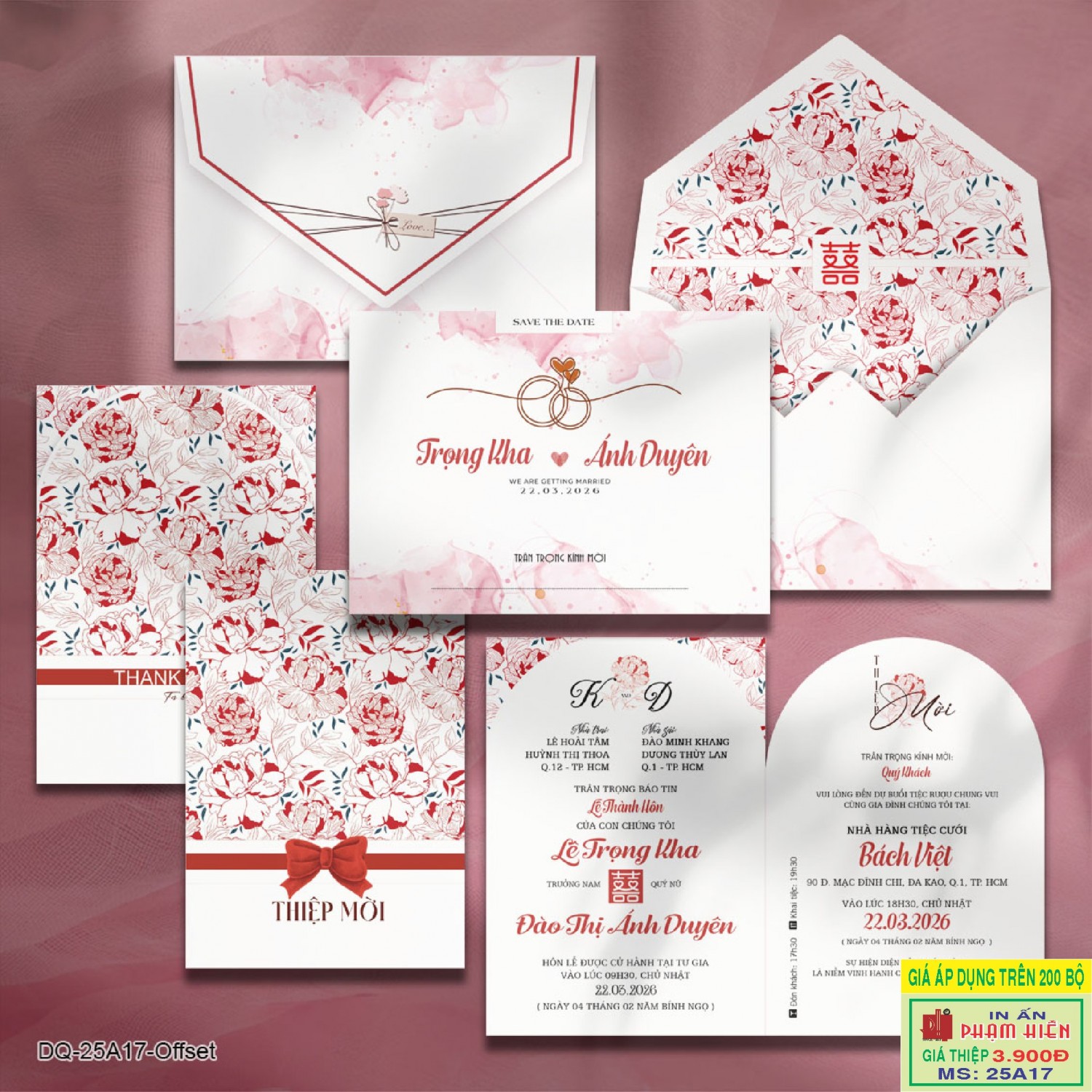 THIỆP CƯỚI 25A17