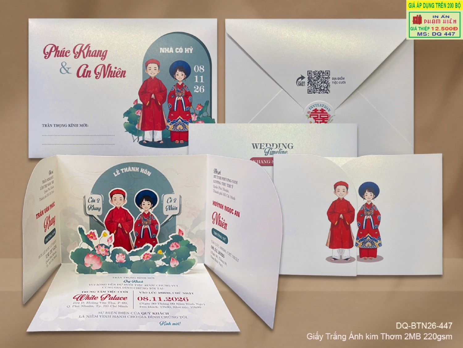 THIỆP CƯỚI DQ 447