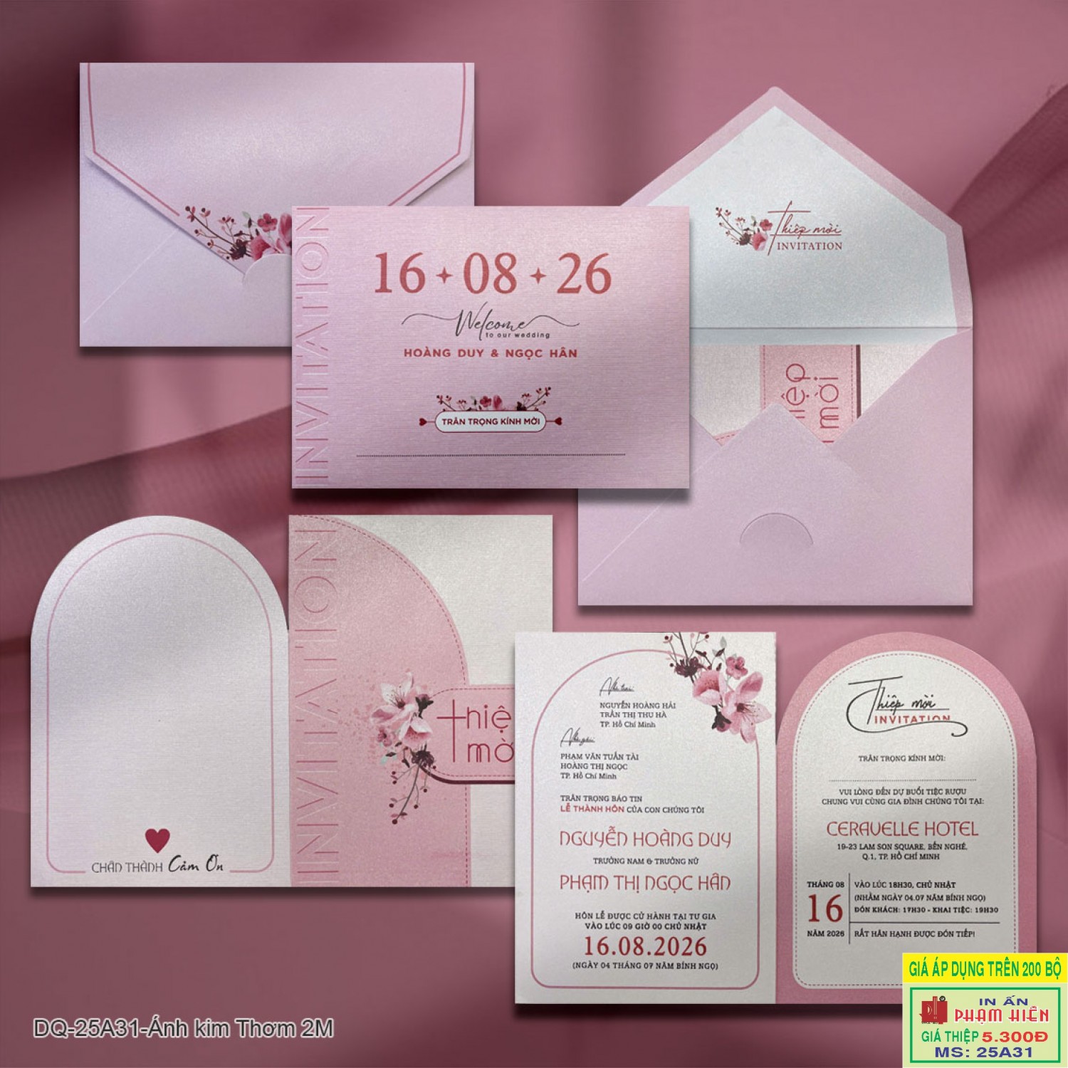 THIỆP CƯỚI 25A31