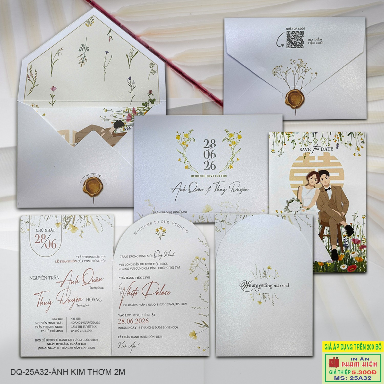 THIỆP CƯỚI 25A32