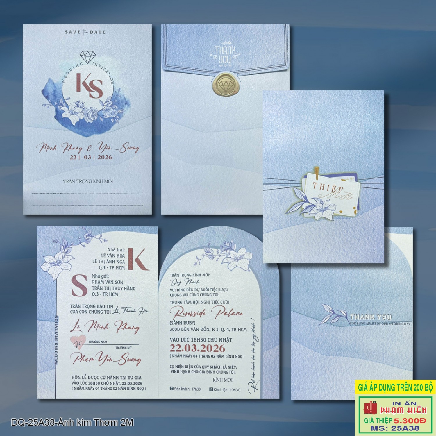 THIỆP CƯỚI 25A38
