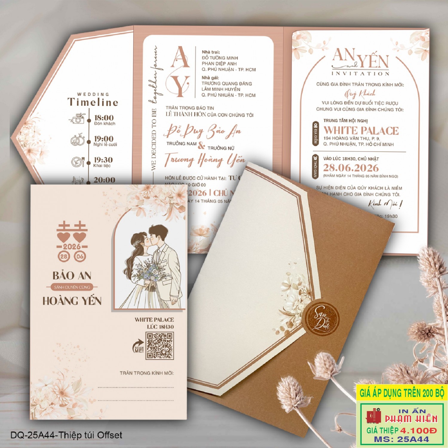 THIỆP CƯỚI 25A44