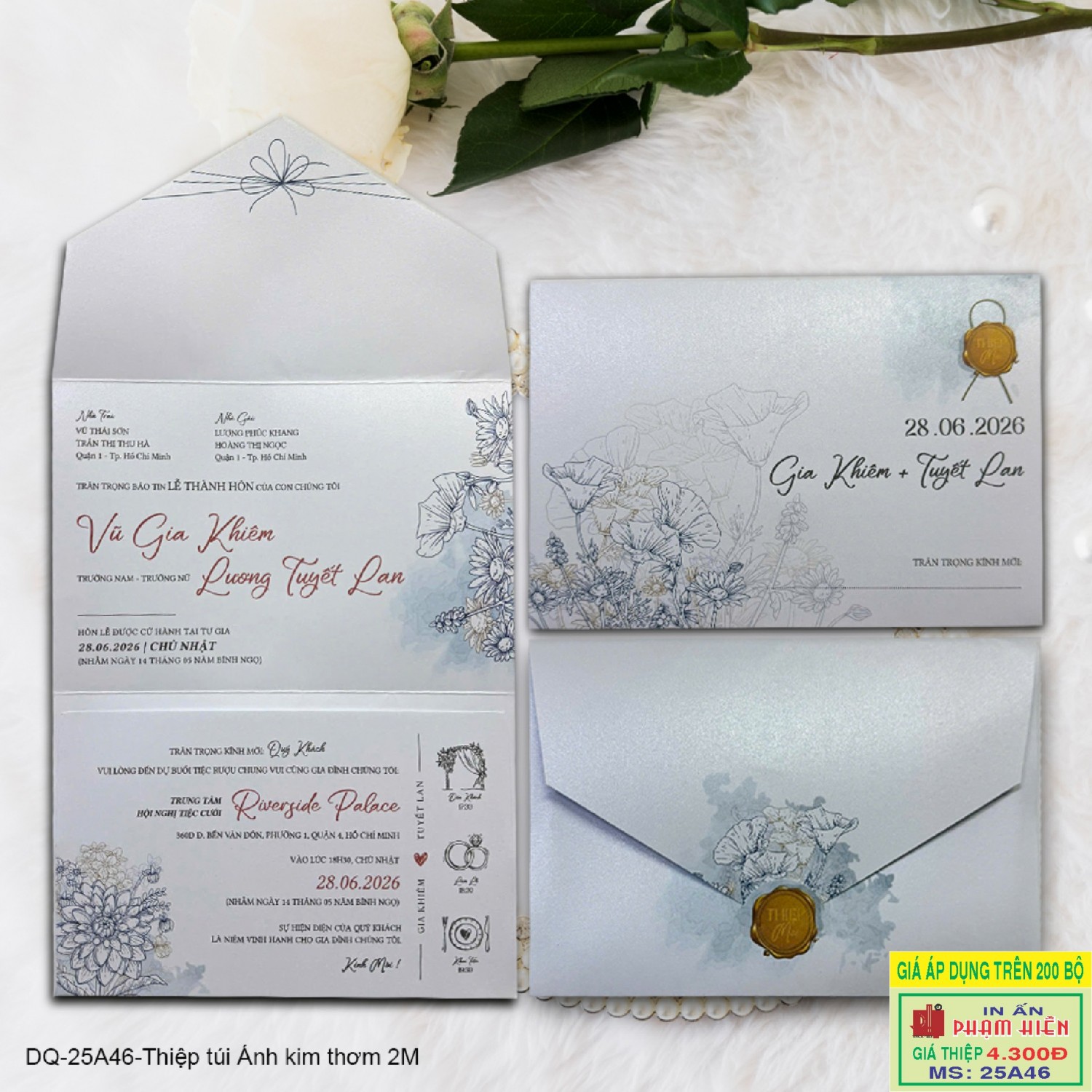 THIỆP CƯỚI 25A46