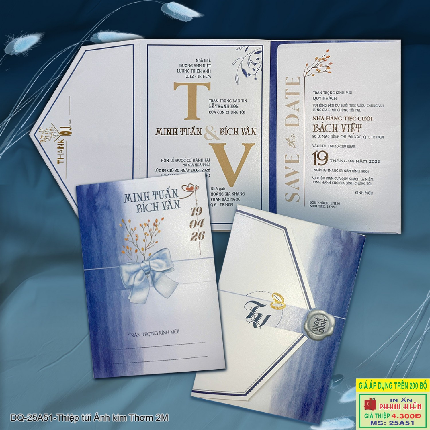 THIỆP CƯỚI 25A51