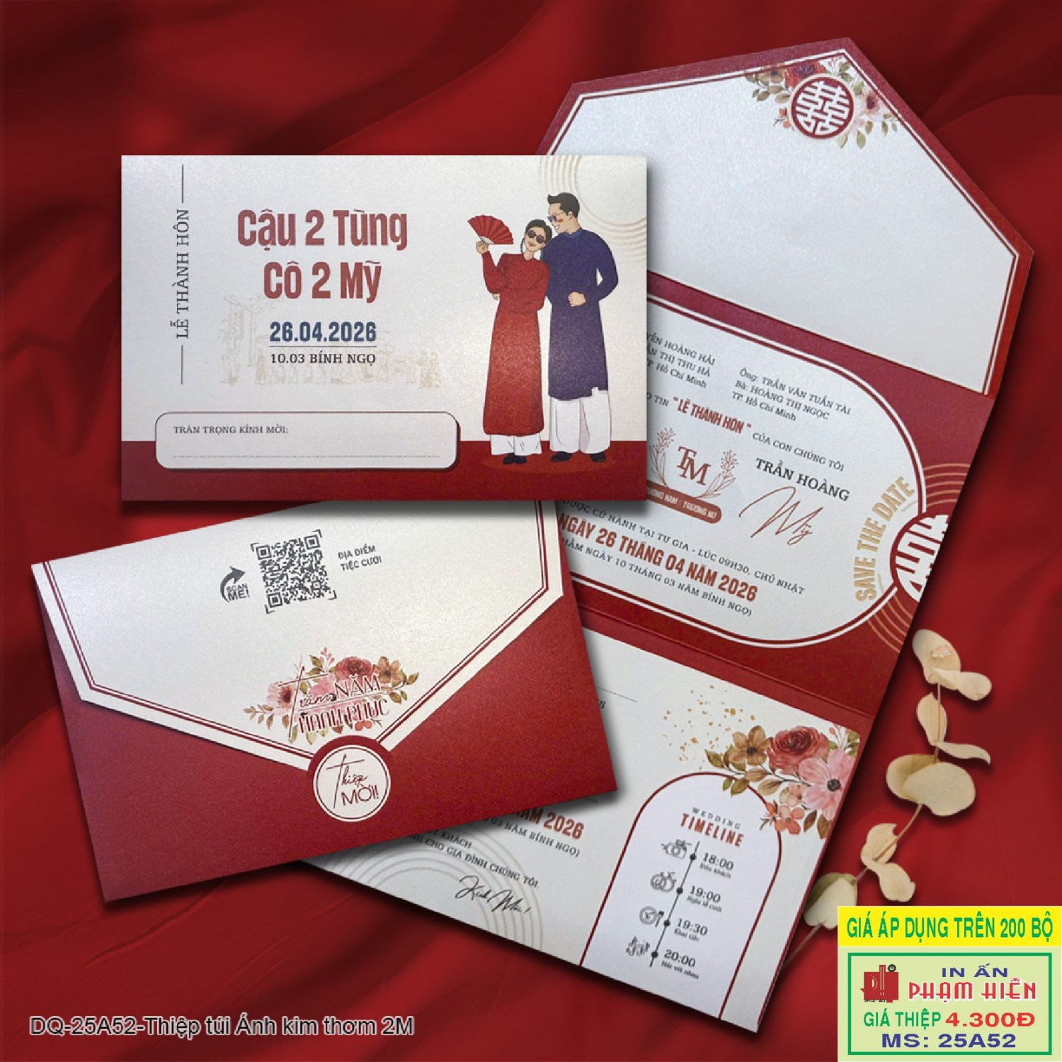 THIỆP CƯỚI 25A52