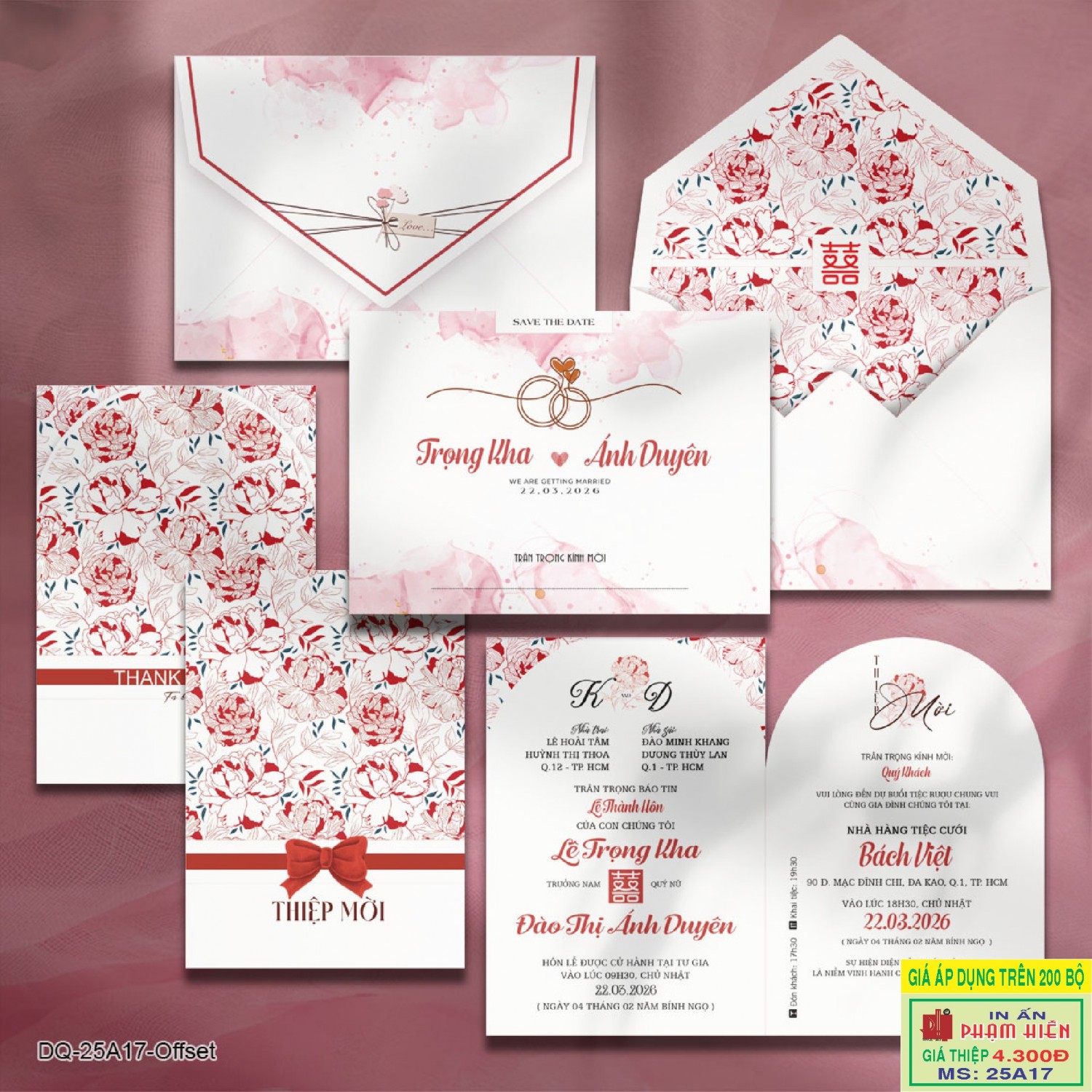 THIỆP CƯỚI 25A17