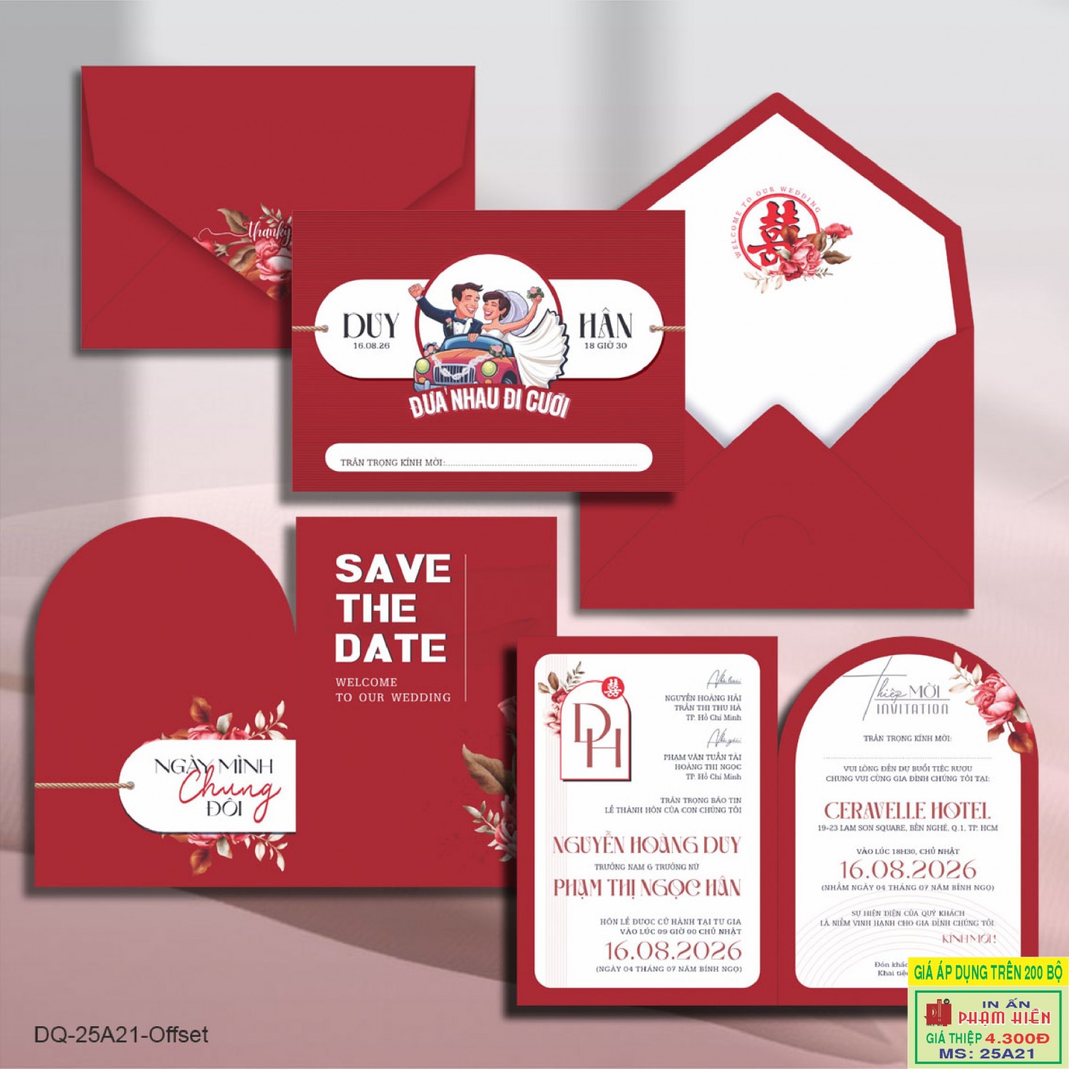 THIỆP CƯỚI 25A21