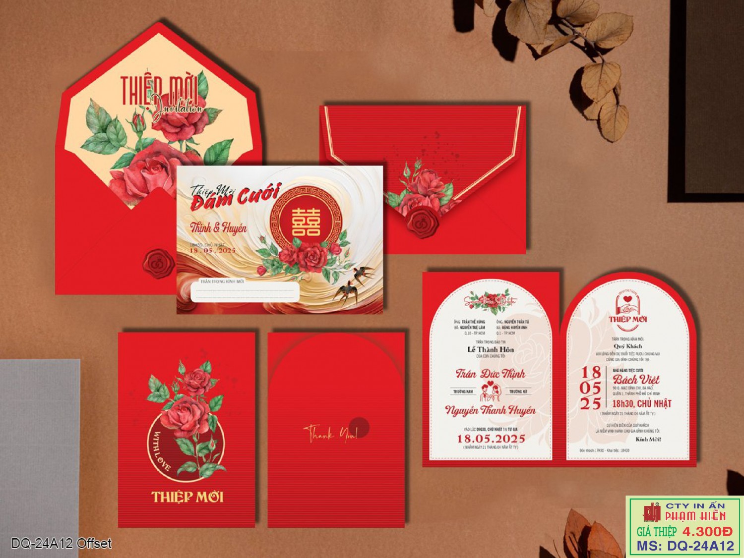 THIỆP CƯỚI 24A12