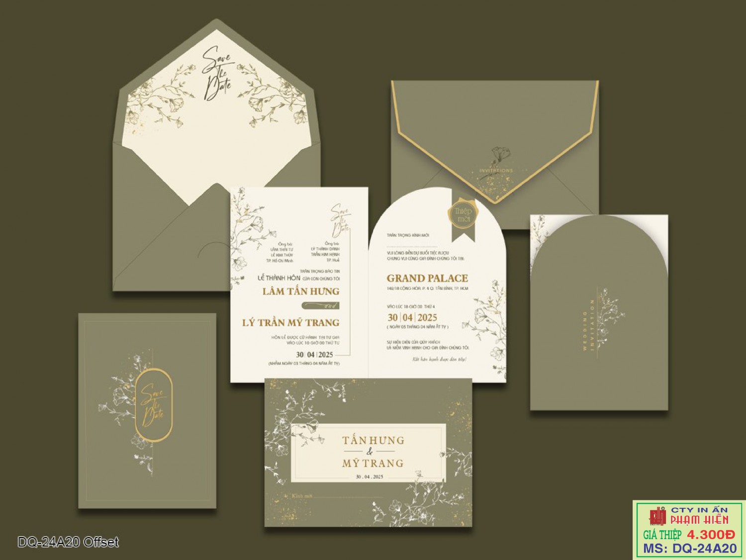 THIỆP CƯỚI 24A20