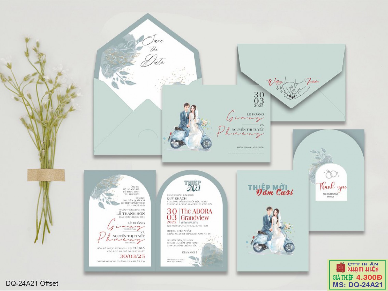 THIỆP CƯỚI 24A21