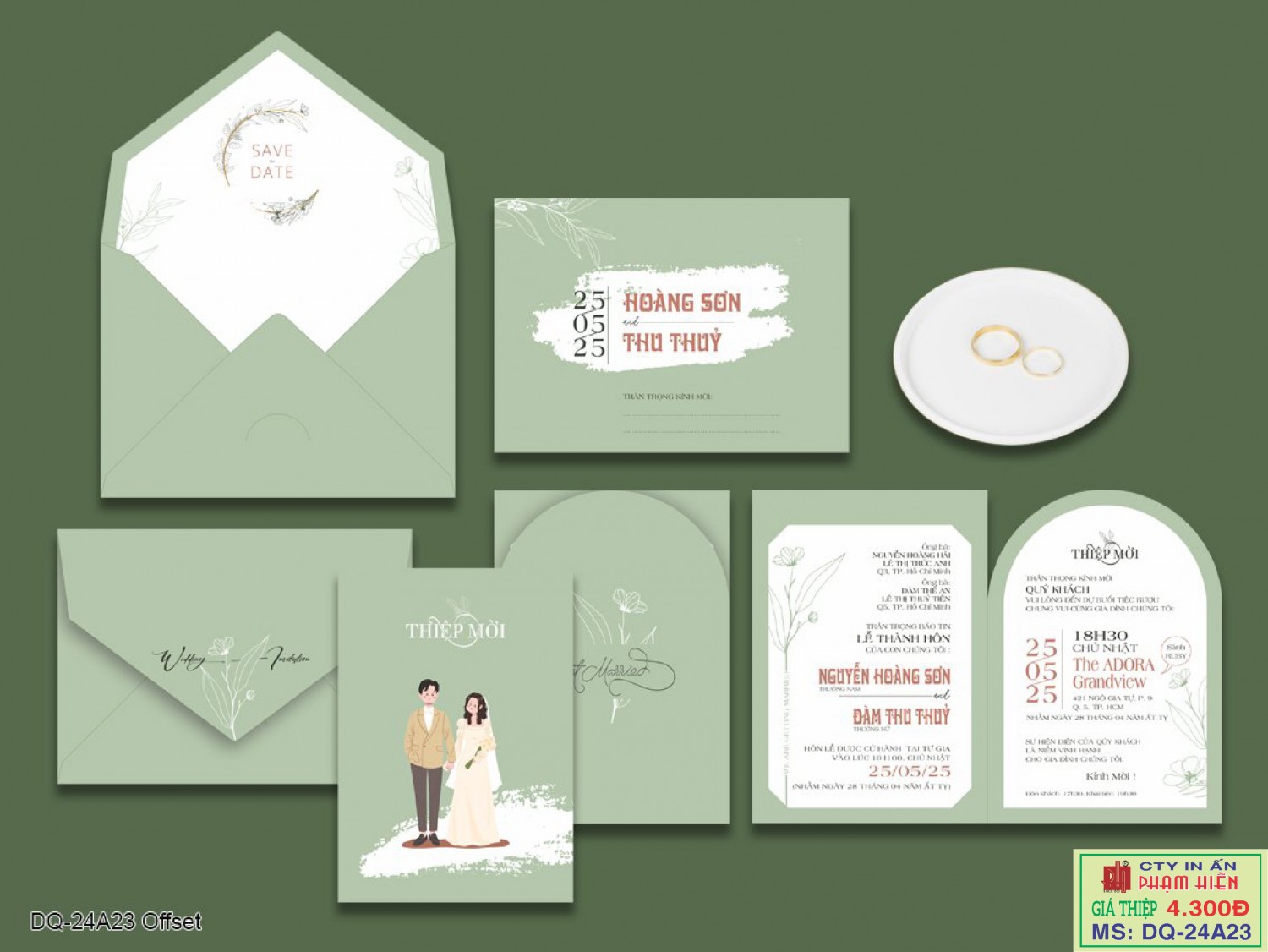 THIỆP CƯỚI 24A23